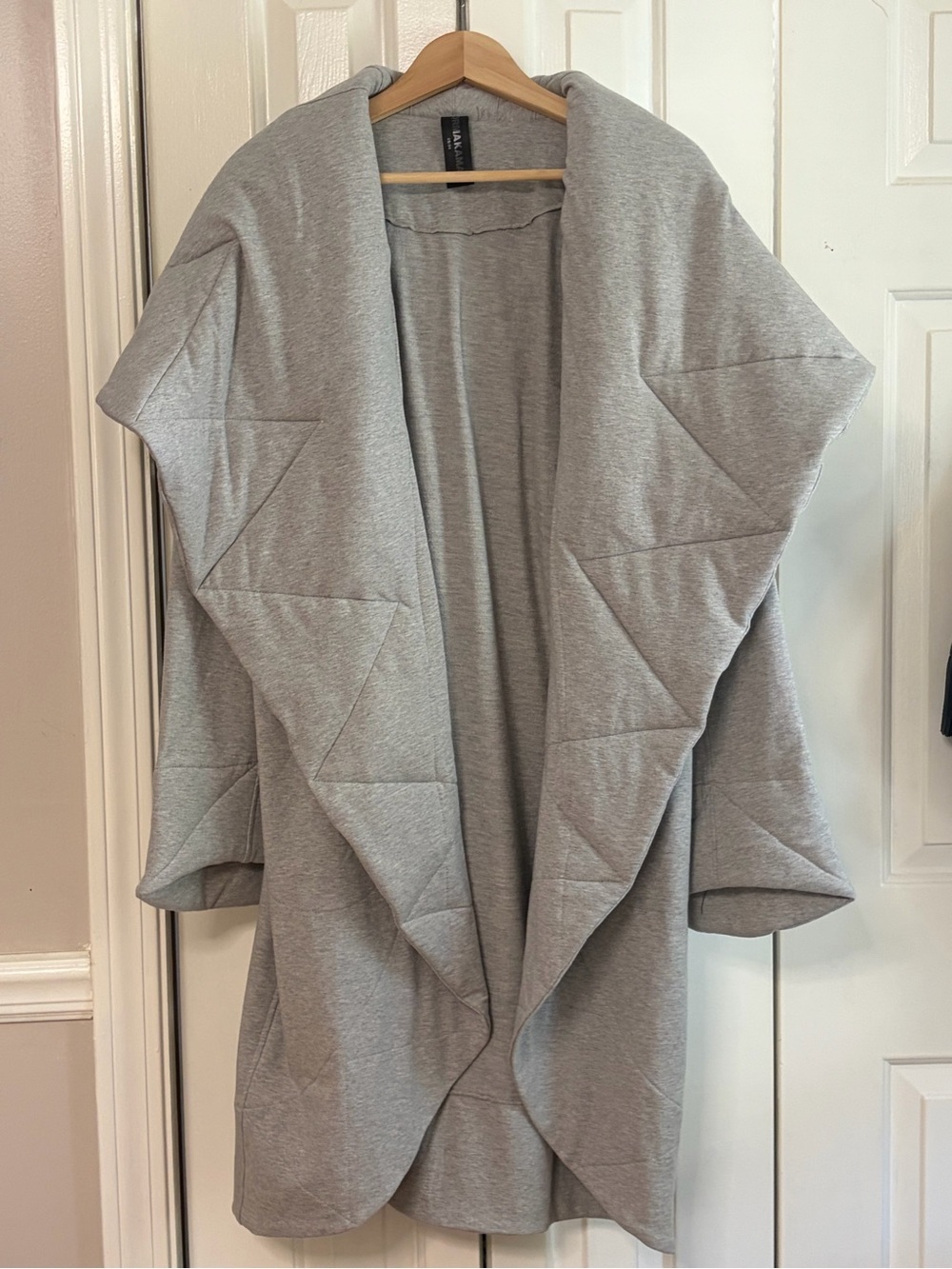Norma Kamala Heavy Cotton Shawl Collar Swing Coat